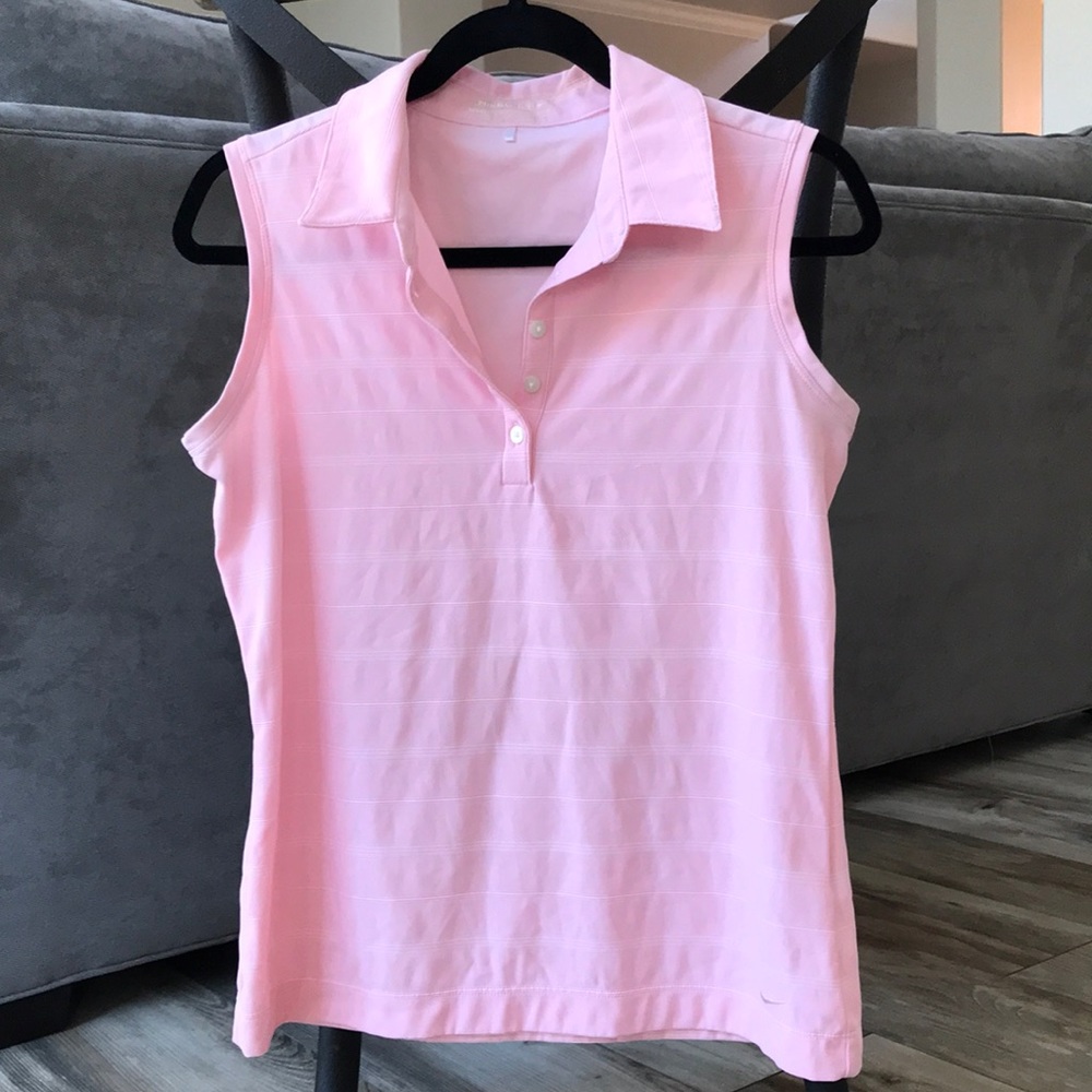 Nike Golf shirt with collar baby pink